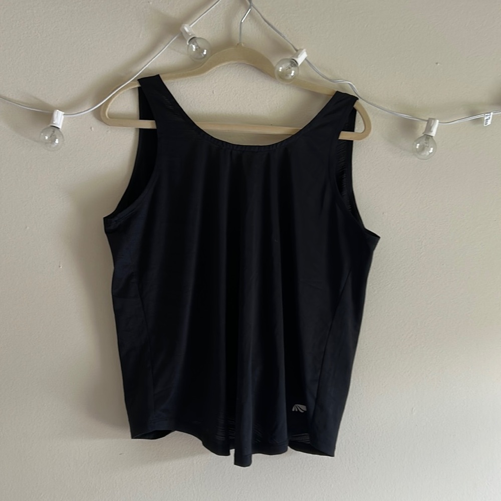 Black Backless Marika Workout Top